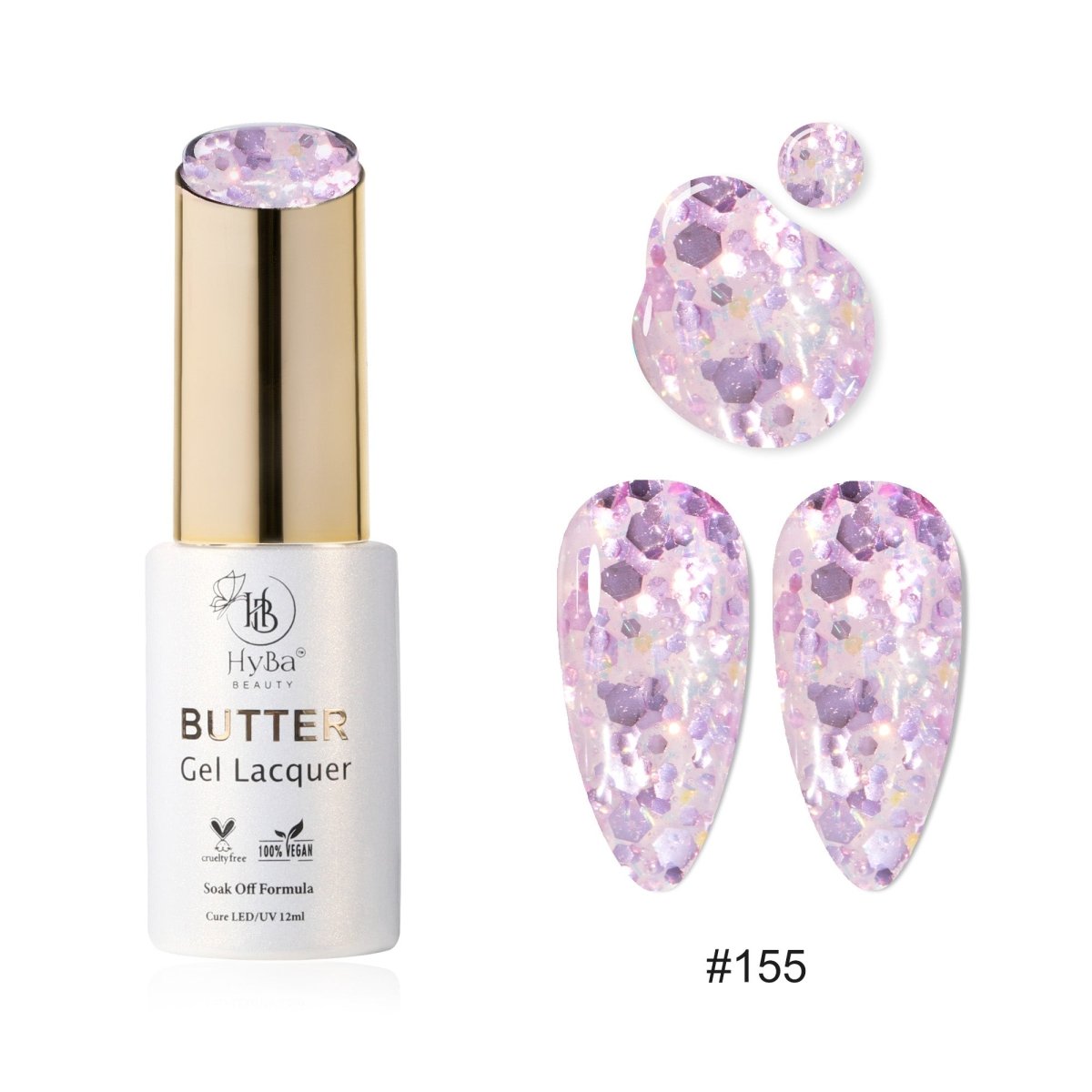 BUTTER Gel Polish - SERIES Collection 16 (Colors #151-#160) - Free Top & Base