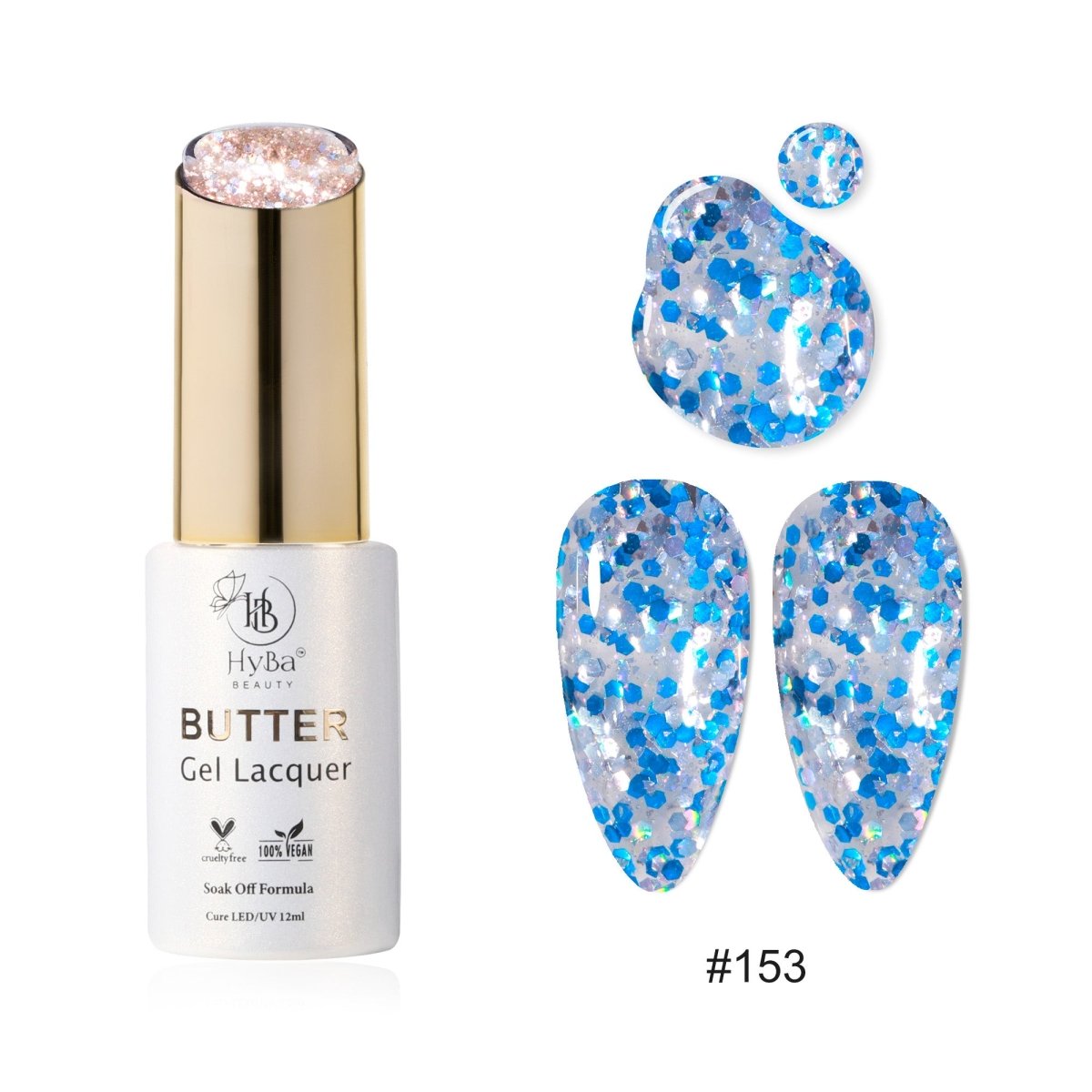 BUTTER Gel Polish - SERIES Collection 16 (Colors #151-#160) - Free Top & Base