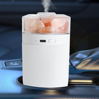 LED light Crystal Salt Stone Humidifier Essential Oil Diffuser